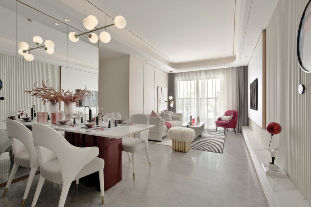 現(xiàn)代輕奢風(fēng)格室內(nèi)設(shè)計家裝案例-客餐廳 現(xiàn)代輕奢風(fēng)格室內(nèi)設(shè)計家裝案例-客餐廳
