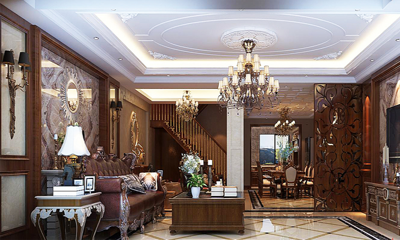 樂(lè)山市棠樾蘭臺(tái)歐式風(fēng)格復(fù)式裝修案例
