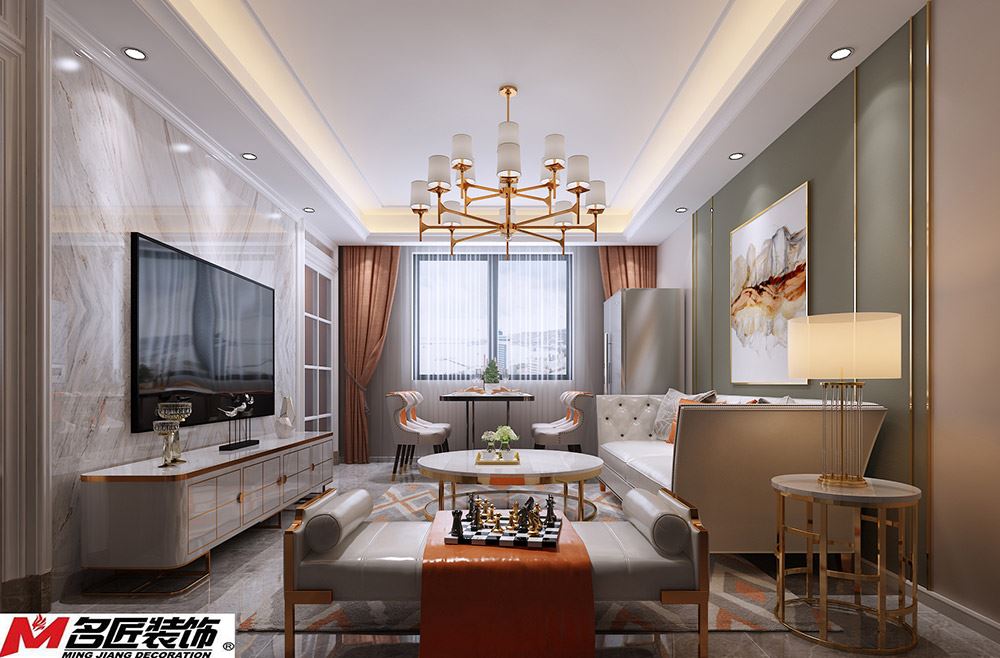 臺(tái)州市鑫磊&middot;城市之星歐式風(fēng)格二居室裝修案例