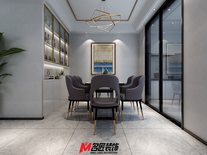 臺(tái)州市天嶺&middot;春江花苑輕奢風(fēng)格三居室裝修案例