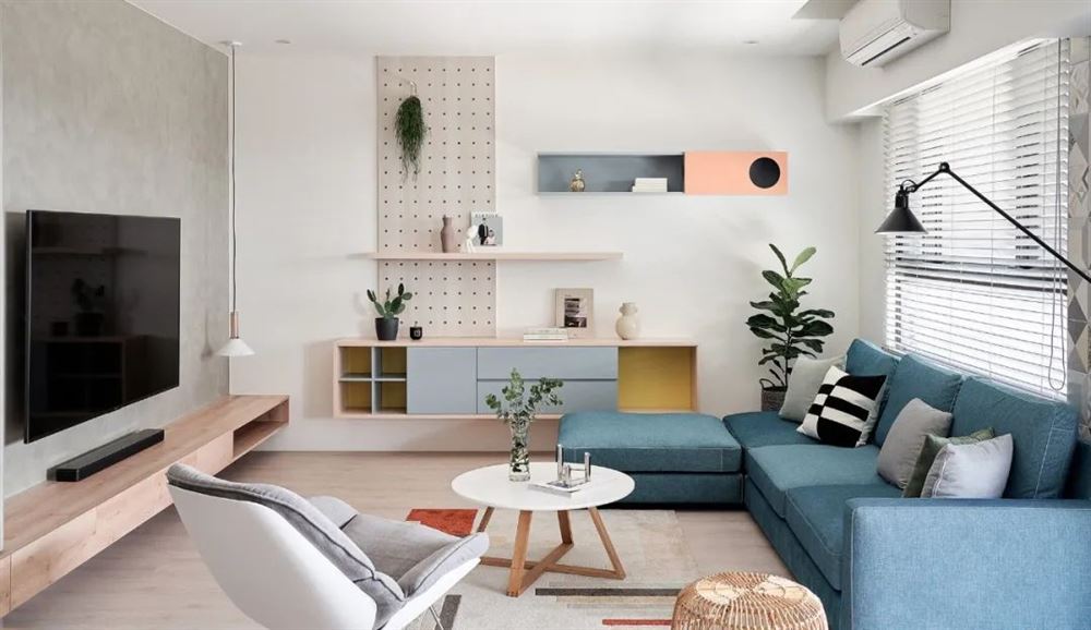 廣州市萬科城市花園(黃埔)現(xiàn)代簡約風格三居室裝修案例