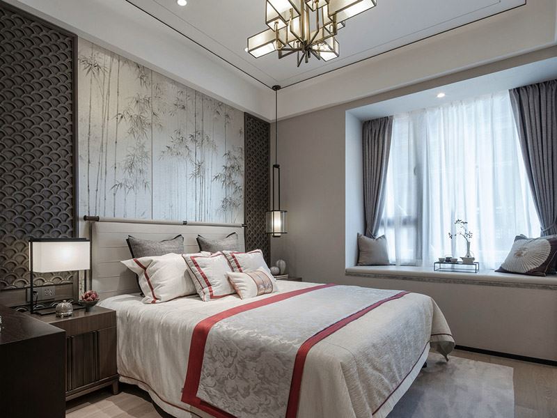 河源市霸王花&middot;麗江花園新中式風格三居室裝修案例