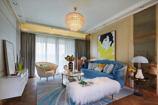 廣州市嶺南新世界歐式風(fēng)格三居室裝修案例