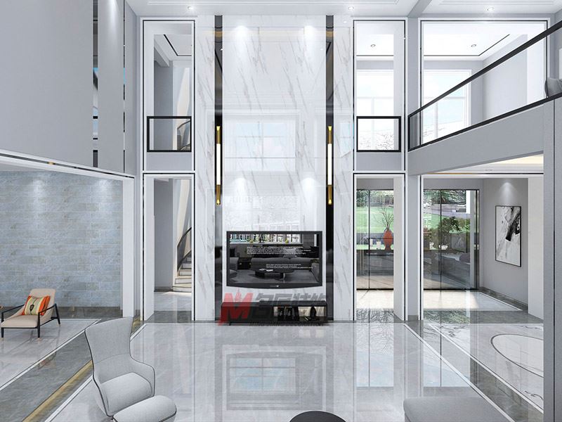 自貢市藍(lán)鷹海岸現(xiàn)代風(fēng)格別墅裝修案例