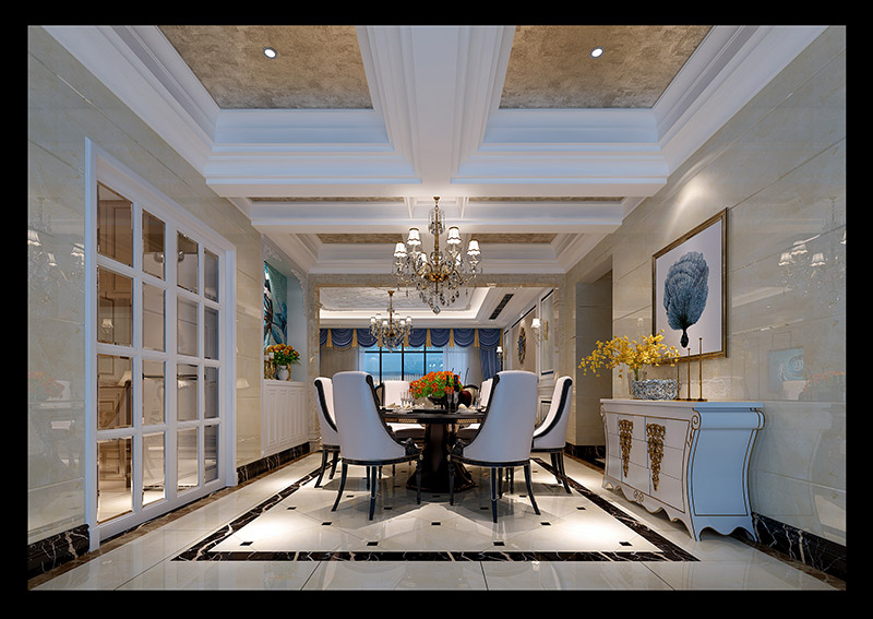 歐式風格室內(nèi)裝修設計效果圖-東湖洲花園四居160平米-室內(nèi)裝修設計餐廳 歐式風格室內(nèi)裝修設計效果圖-東湖洲花園四居160平米-室內(nèi)裝修設計餐廳
