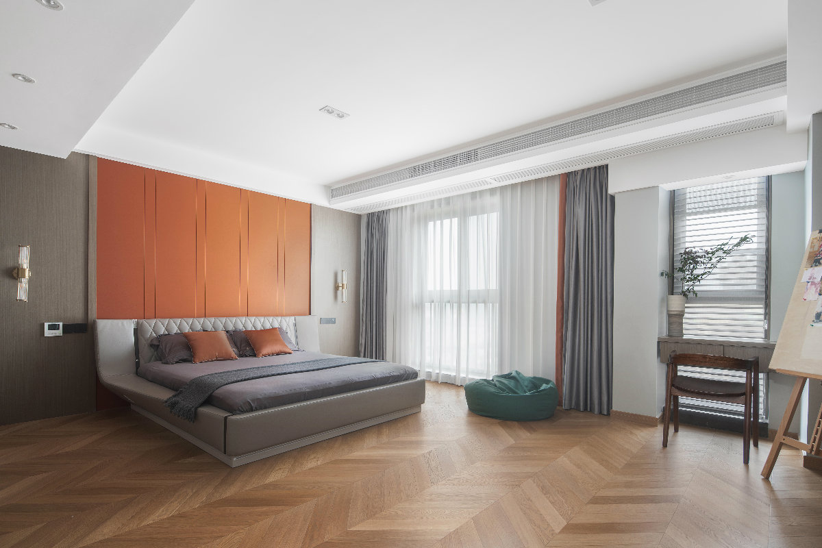 現(xiàn)代簡約風格室內(nèi)設計家裝案例-主臥 現(xiàn)代簡約風格室內(nèi)設計家裝案例-主臥