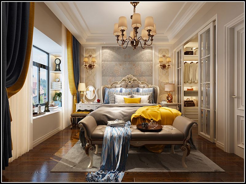 佛山市弘陽(yáng)德商昕悅府歐式風(fēng)格三居室裝修案例