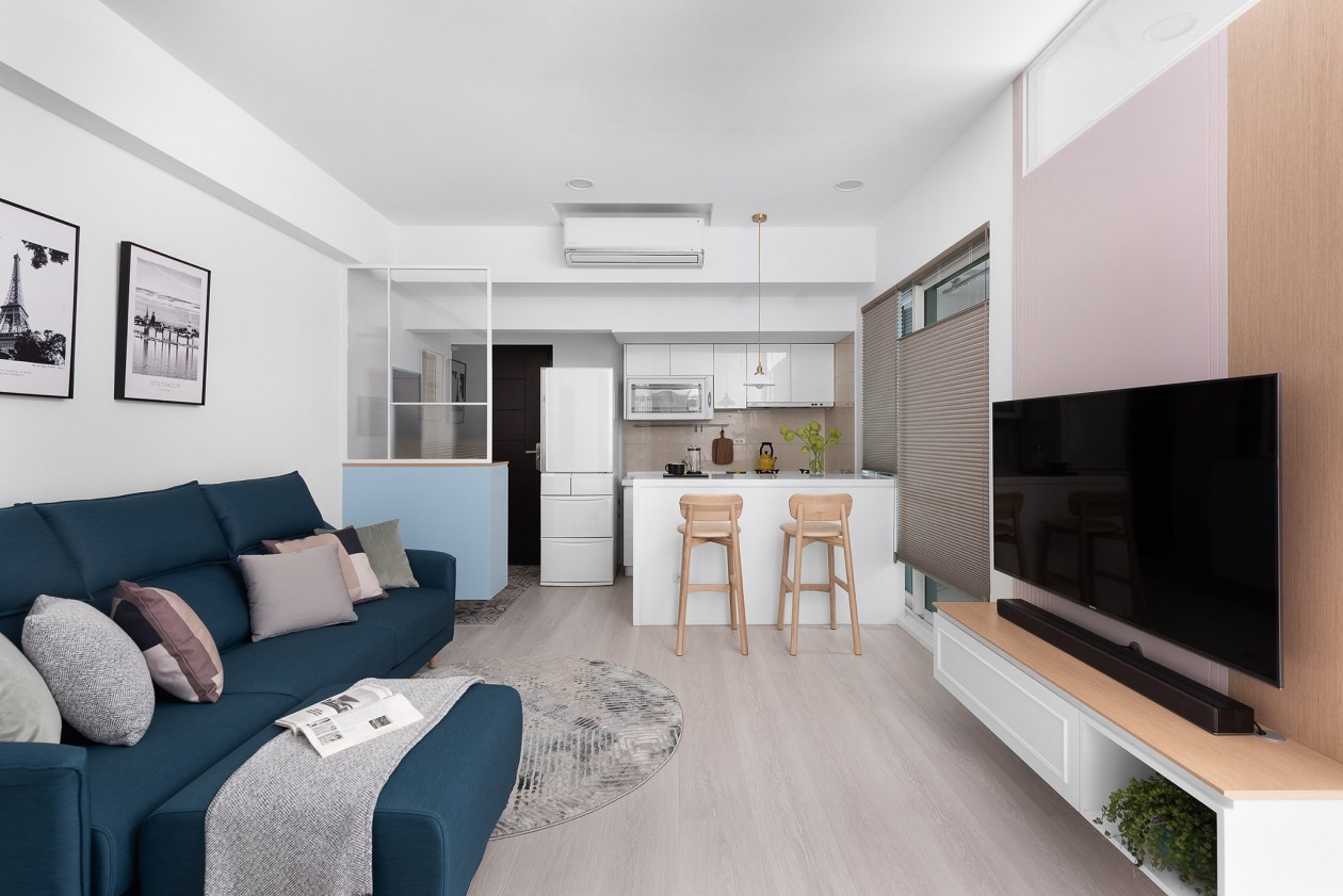 現(xiàn)代簡約風格室內(nèi)家裝案例效果圖-客餐廳 現(xiàn)代簡約風格室內(nèi)家裝案例效果圖-客餐廳