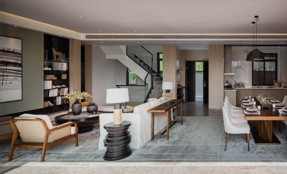 曲靖市錦林花園新中式風(fēng)格別墅裝修案例