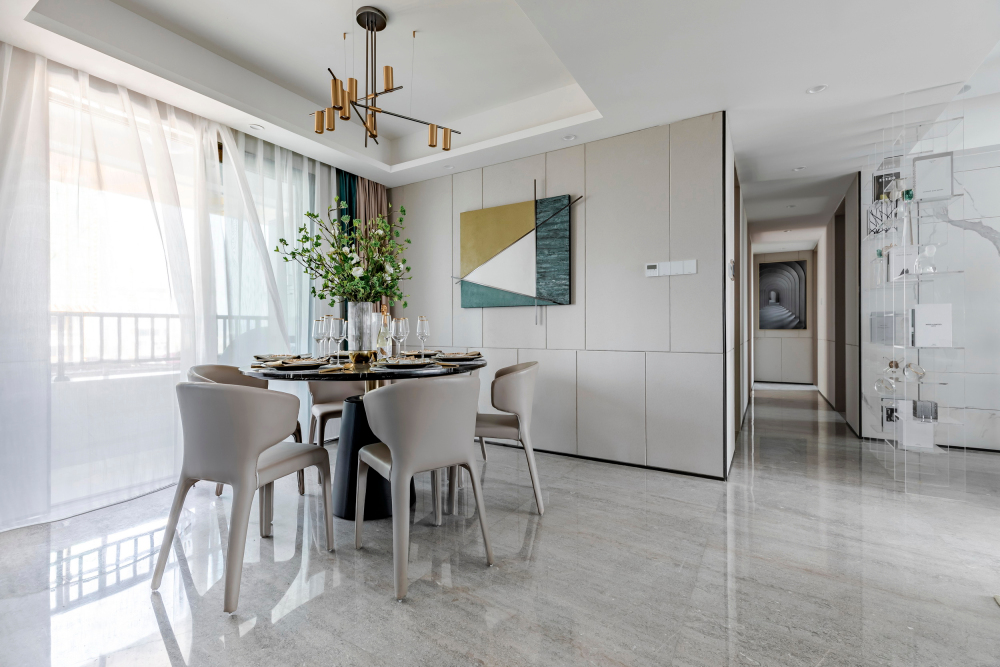 現代輕奢風格室內設計家裝案例-餐廳 現代輕奢風格室內設計家裝案例-餐廳
