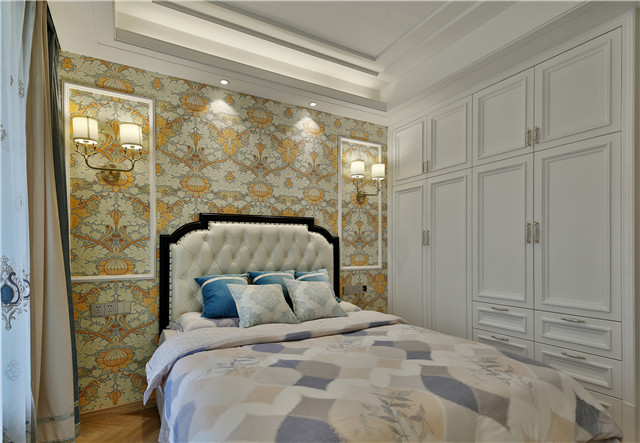 裝修案例美式輕奢風(fēng)格室內(nèi)裝修效果圖-臥室 裝修案例美式輕奢風(fēng)格室內(nèi)裝修效果圖-臥室