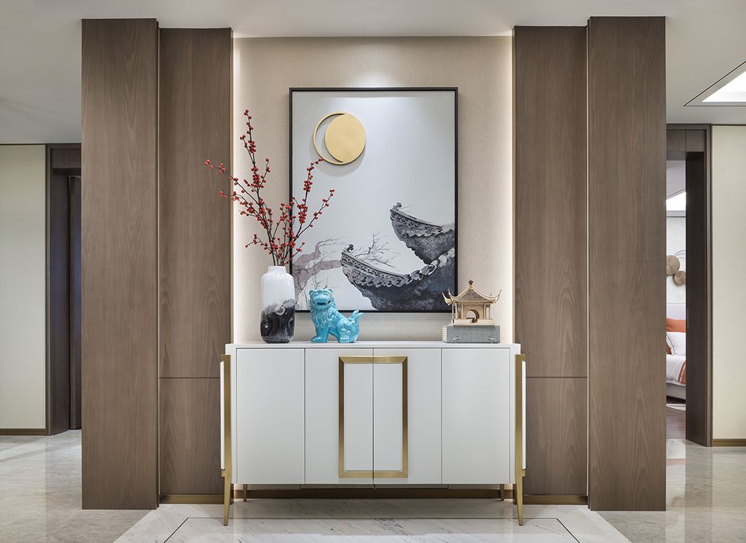 新中式風(fēng)格家裝設(shè)計室內(nèi)裝修效果圖-玄關(guān) 新中式風(fēng)格家裝設(shè)計室內(nèi)裝修效果圖-玄關(guān)