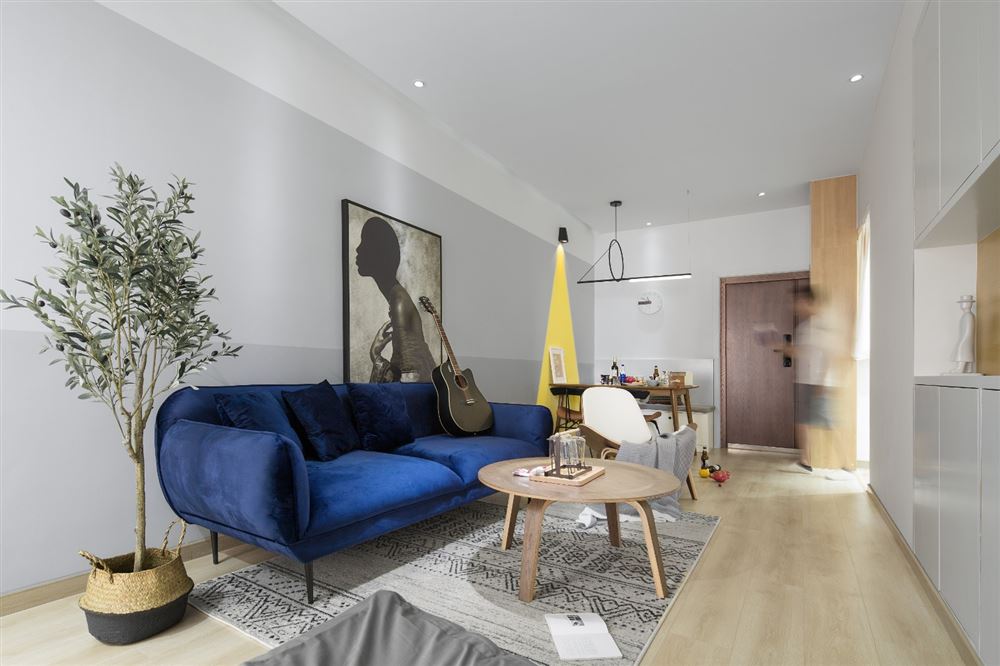 佛山市保利清能和府北歐風格二居室裝修案例