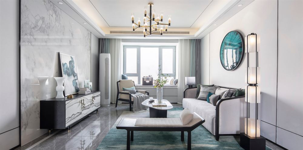 佛山市金地&middot;招商臻玥府新中式風(fēng)格三居室裝修案例