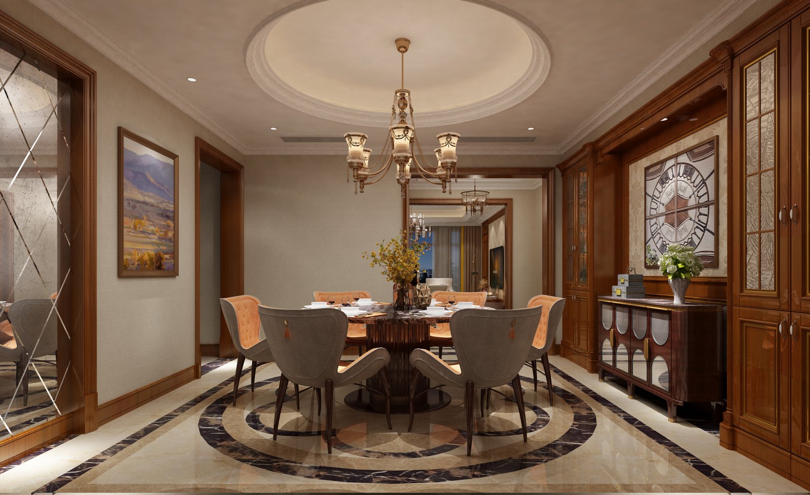歐式古典風(fēng)格家裝設(shè)計(jì)室內(nèi)裝修效果圖-餐廳 歐式古典風(fēng)格家裝設(shè)計(jì)室內(nèi)裝修效果圖-餐廳