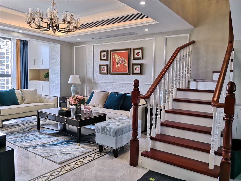 江門市碧桂園翡翠香堤歐式風(fēng)格復(fù)式裝修案例