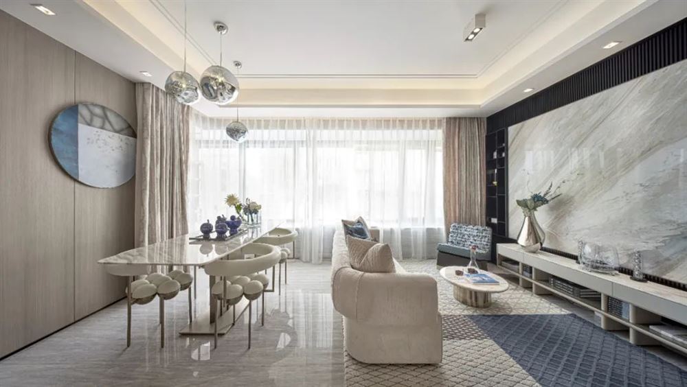 佛山市保利維塔現(xiàn)代簡約風格四居室裝修案例