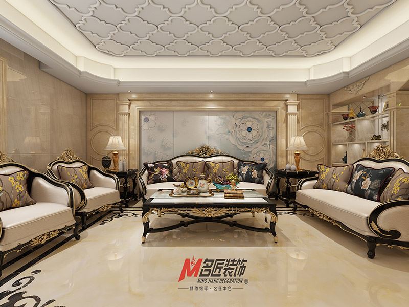 揭陽市博雅苑D區(qū)歐式風(fēng)格三居室裝修案例