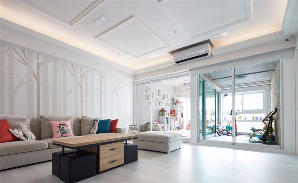 江門市翠景園美式風(fēng)格三居室裝修案例