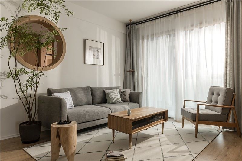 深圳市萬(wàn)科大都會(huì)家園北歐風(fēng)格三居室裝修案例