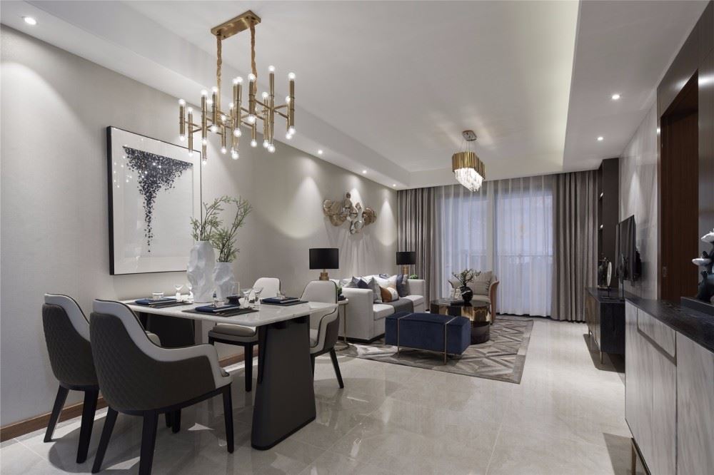 曲靖市瑞和新城北歐風(fēng)格三居室裝修案例