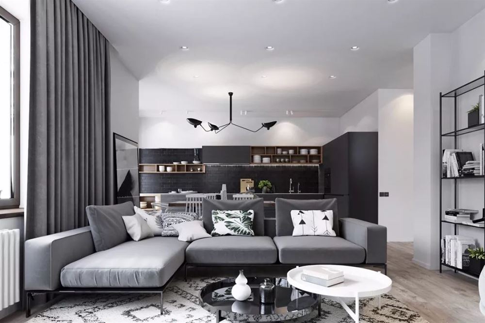 佛山市金茂綠島湖現(xiàn)代簡約風(fēng)格復(fù)式裝修案例