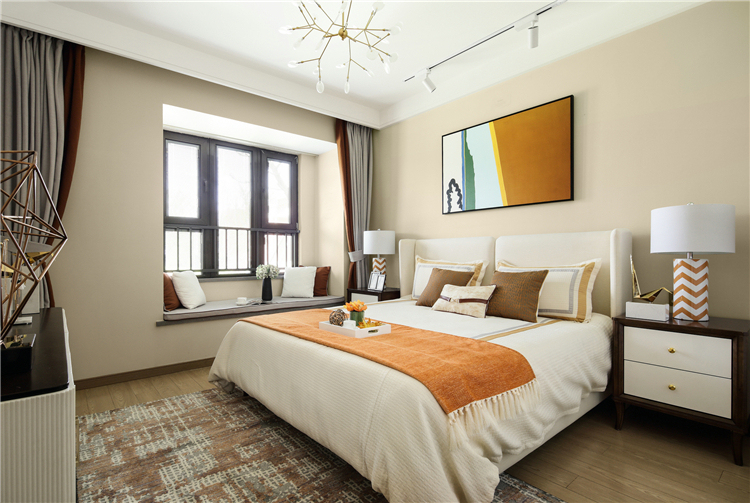 現(xiàn)代輕奢風(fēng)格室內(nèi)家裝案例效果圖-臥室 現(xiàn)代輕奢風(fēng)格室內(nèi)家裝案例效果圖-臥室