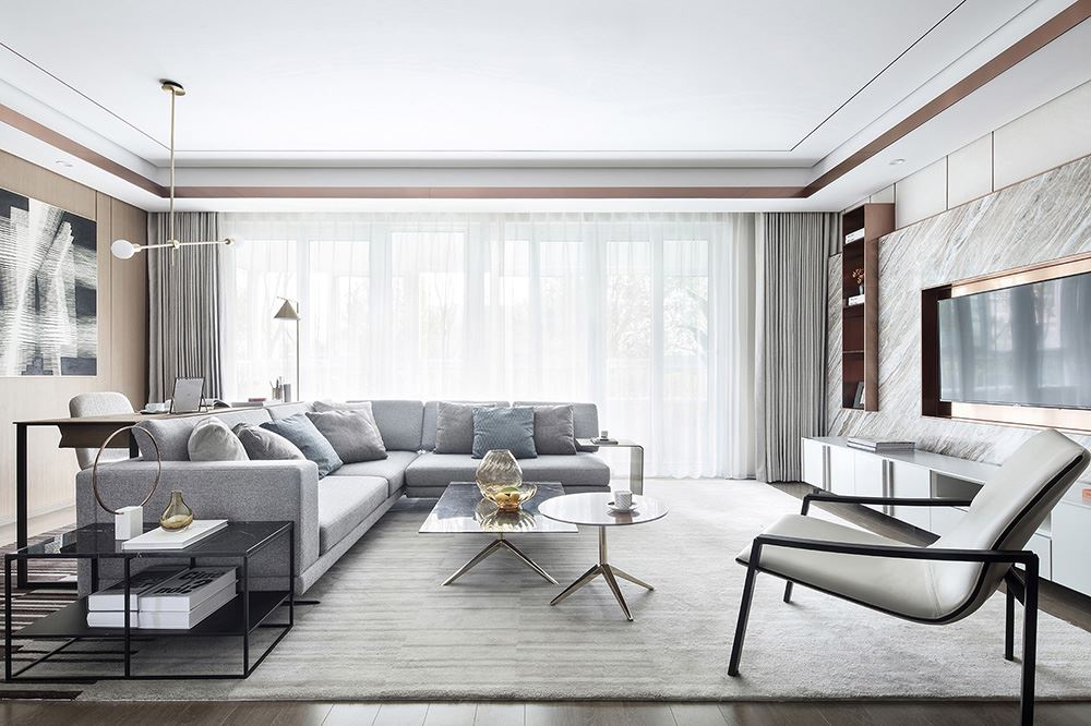 南寧市華凱逸悅豪庭輕奢風(fēng)格三居室裝修案例