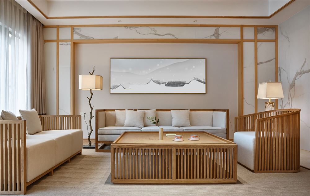 佛山市綠地&middot;拾野川新中式風(fēng)格別墅裝修案例