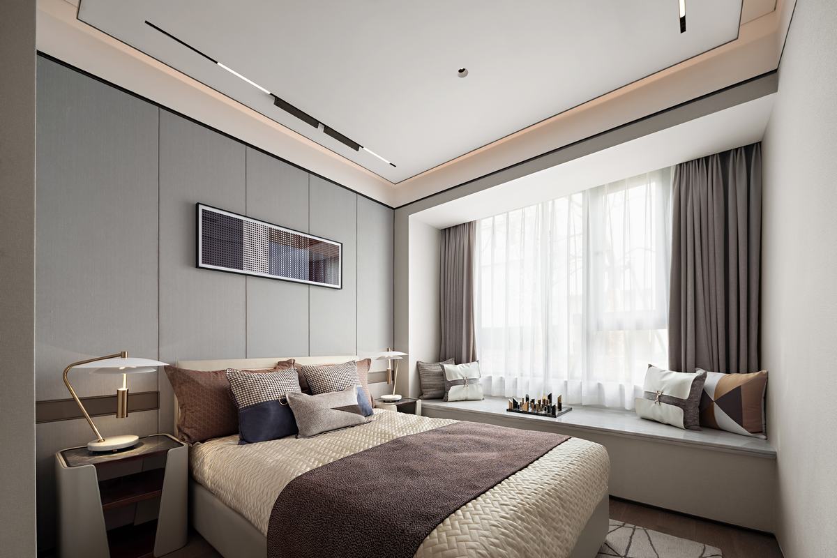 日式侘寂風(fēng)格室內(nèi)設(shè)計(jì)家裝案例-次臥 日式侘寂風(fēng)格室內(nèi)設(shè)計(jì)家裝案例-次臥