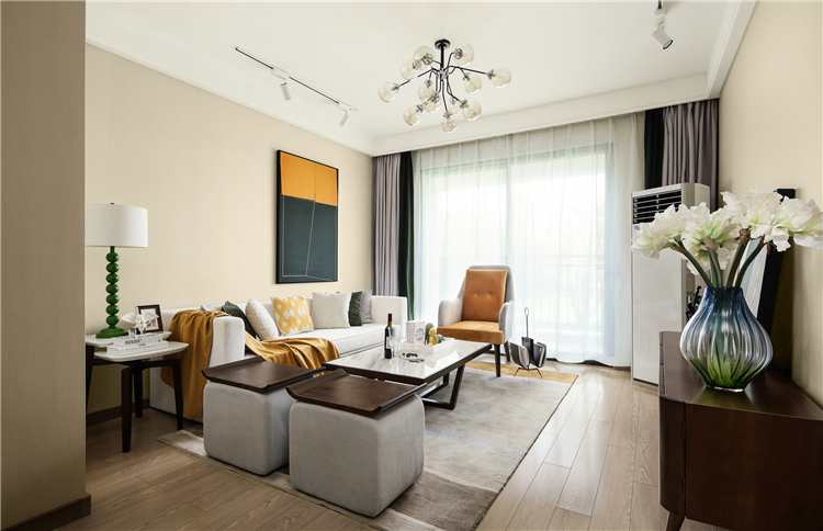 現(xiàn)代輕奢風(fēng)格室內(nèi)家裝案例效果圖-客廳 現(xiàn)代輕奢風(fēng)格室內(nèi)家裝案例效果圖-客廳