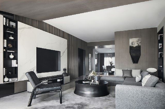 陽江市恒大名都新中式風(fēng)格三居室裝修案例