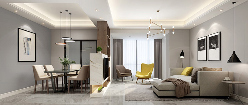 金牛小區(qū)三居108平米北歐風格裝修案例-客廳 金牛小區(qū)三居108平米北歐風格裝修案例-客廳