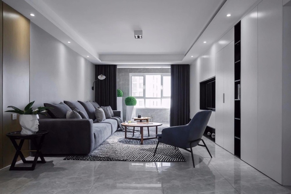 現(xiàn)代簡(jiǎn)約風(fēng)格室內(nèi)家裝案例效果圖-客廳背景墻 現(xiàn)代簡(jiǎn)約風(fēng)格室內(nèi)家裝案例效果圖-客廳背景墻