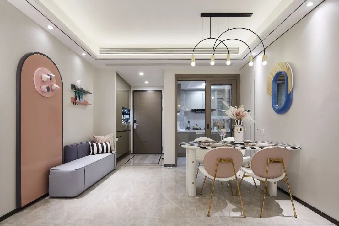 輕奢莫蘭迪風格室內(nèi)設(shè)計家裝案例-玄關(guān) 輕奢莫蘭迪風格室內(nèi)設(shè)計家裝案例-玄關(guān)