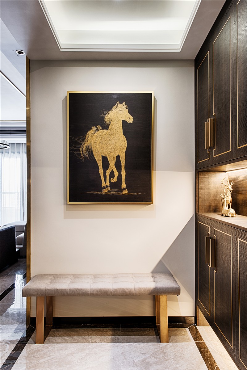 后現(xiàn)代港式風格家裝設計室內(nèi)裝修效果圖-玄關(guān)