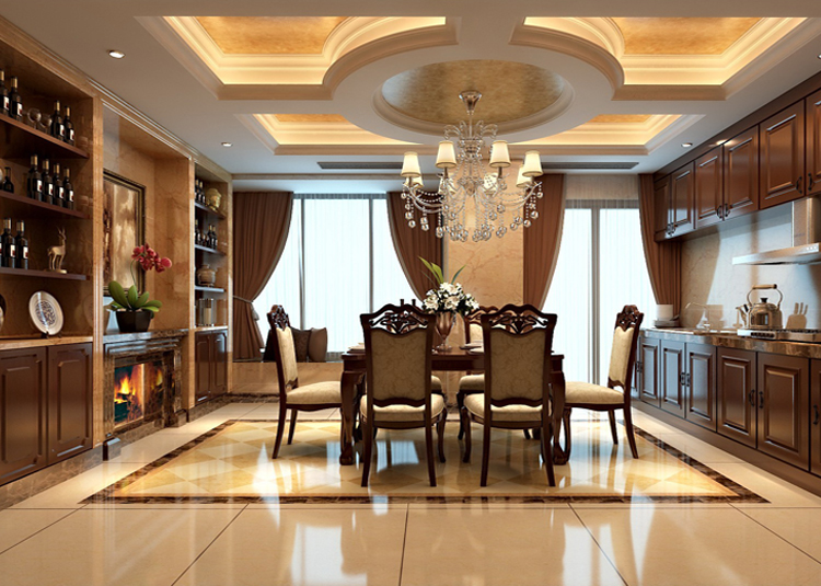 佛山市朝安金茂悅歐式風(fēng)格四居室裝修案例