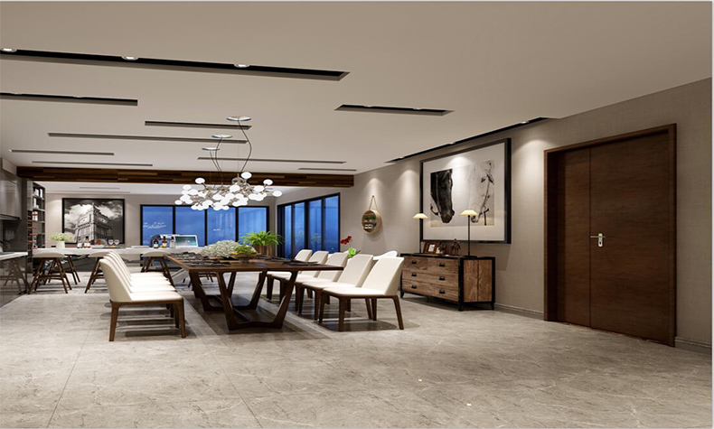 現(xiàn)代簡約風(fēng)格別墅裝修設(shè)計效果圖-瀧景花園別墅365平米-別墅餐廳裝修設(shè)計 現(xiàn)代簡約風(fēng)格別墅裝修設(shè)計效果圖-瀧景花園別墅365平米-別墅餐廳裝修設(shè)計