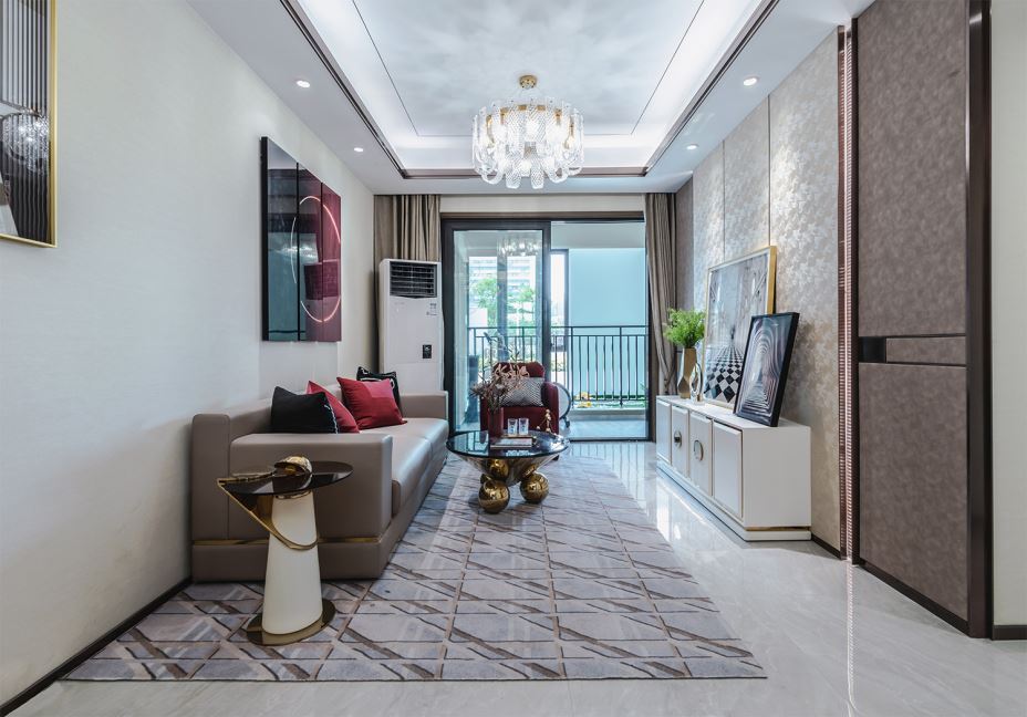 江門市錦繡香江輕奢風(fēng)格三居室裝修案例