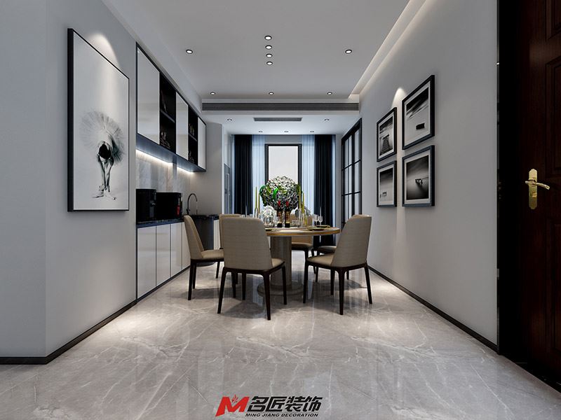 廣州市中?；骋继枤W式風(fēng)格二居室裝修案例