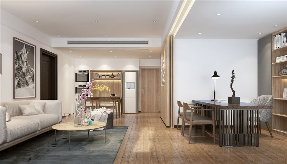 廣州市中?；骋继柋睔W風(fēng)格三居室裝修案例