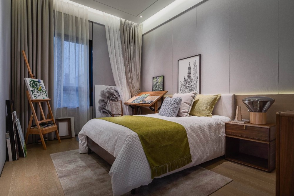 新中式風(fēng)格別墅室內(nèi)設(shè)計(jì)案例-男孩房 新中式風(fēng)格別墅室內(nèi)設(shè)計(jì)案例-男孩房