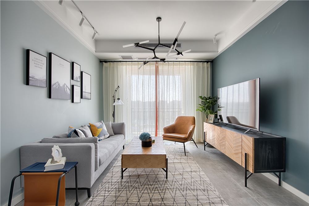 廣州市江山時代北歐風格三居室裝修案例