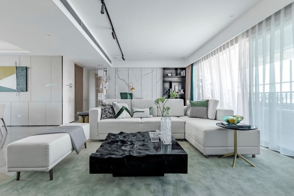 佛山市龍光&middot;玖悅灣輕奢風(fēng)格四居室裝修案例