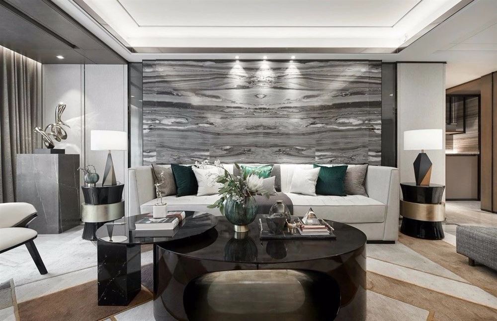 廣州市富力天朗明居輕奢風格四居室裝修案例