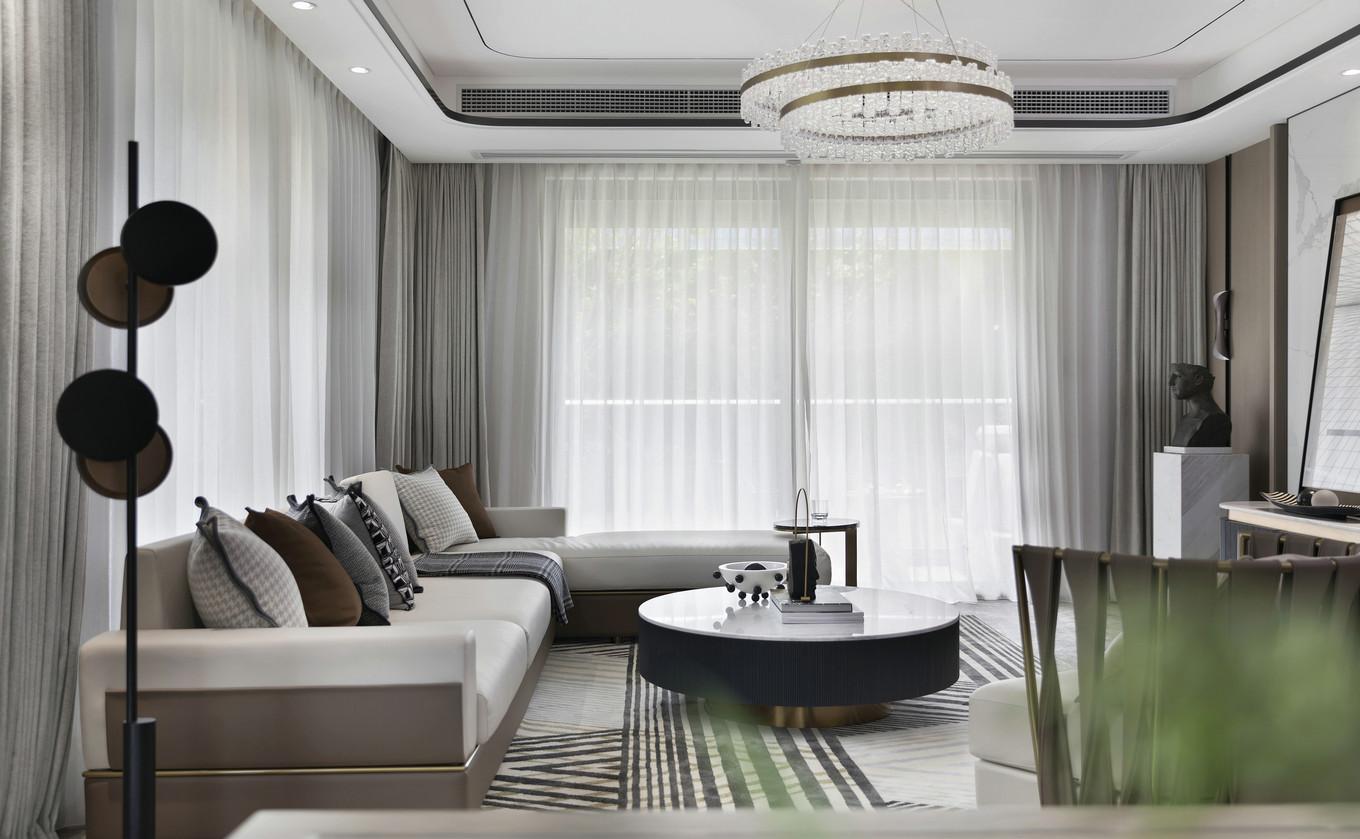 裝修案例現(xiàn)代輕奢風(fēng)格室內(nèi)裝修效果圖-客廳 裝修案例現(xiàn)代輕奢風(fēng)格室內(nèi)裝修效果圖-客廳