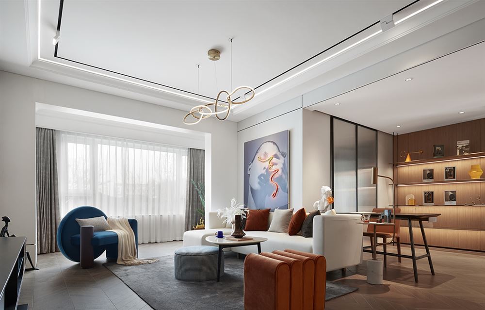 佛山市雅居樂&middot;江畔明珠現(xiàn)代簡約風(fēng)格三居室裝修案例