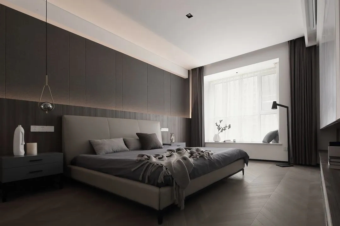 裝修案例輕奢風格室內(nèi)裝修效果圖-臥室 裝修案例輕奢風格室內(nèi)裝修效果圖-臥室