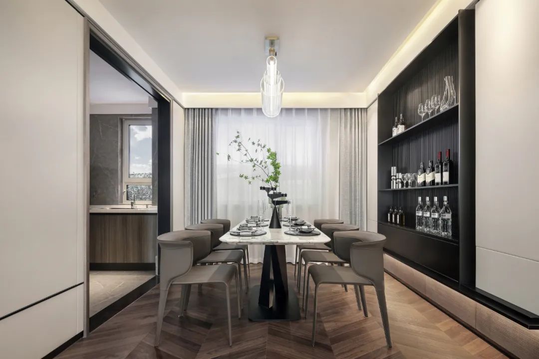 現(xiàn)代簡約風(fēng)格室內(nèi)設(shè)計家裝案例-餐廳 現(xiàn)代簡約風(fēng)格室內(nèi)設(shè)計家裝案例-餐廳