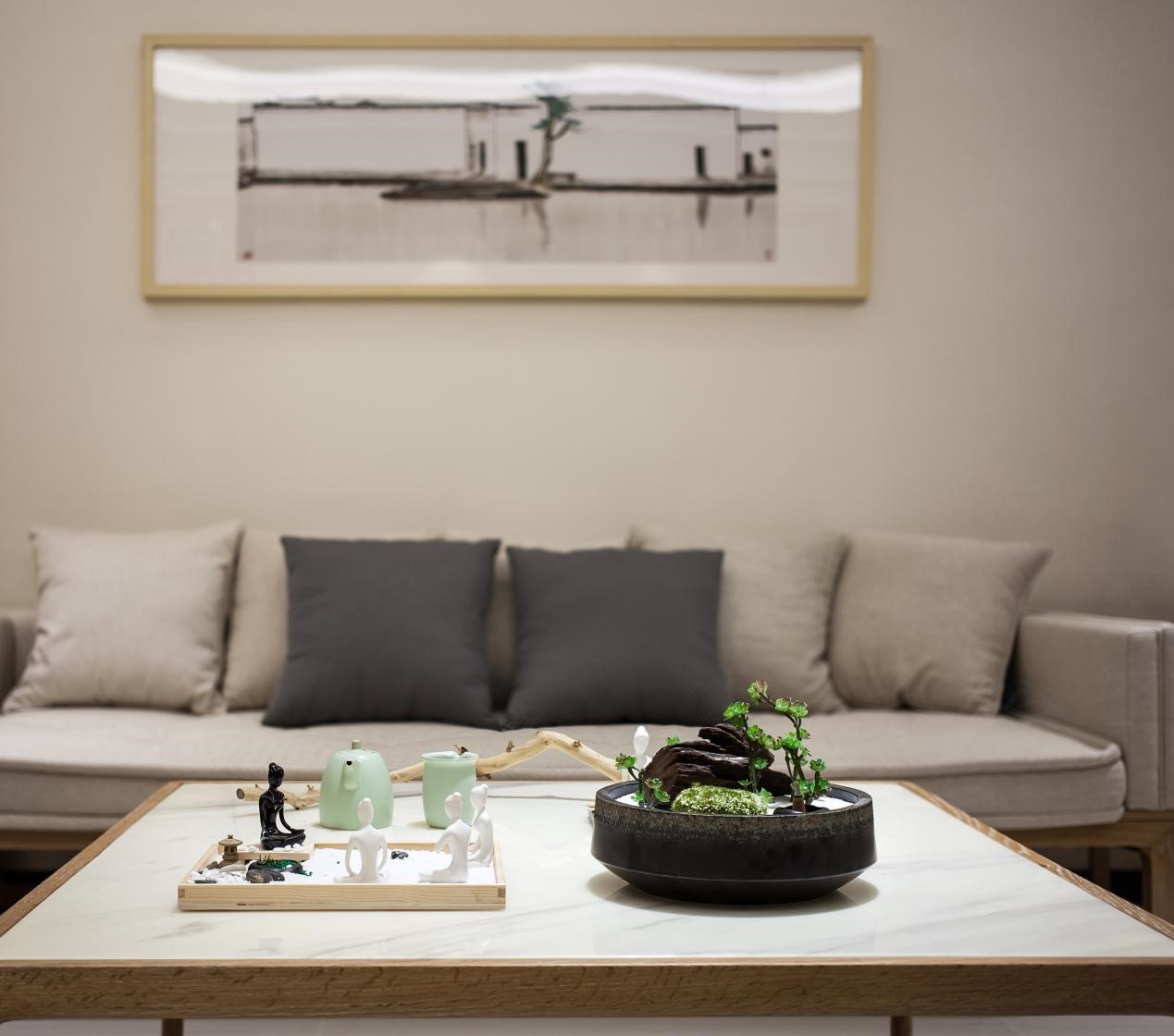 新中式風格家裝設計室內(nèi)裝修效果圖-客廳茶幾 新中式風格家裝設計室內(nèi)裝修效果圖-客廳茶幾